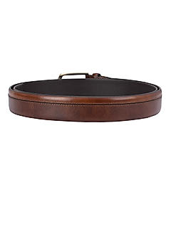 Tan Saffiano Leather Belt
